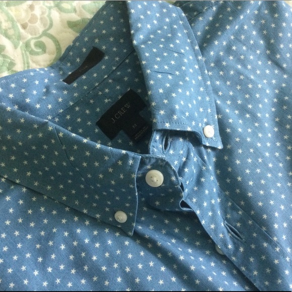 J Crew Mens Slim Button Down Size Medium - Picture 3 of 8